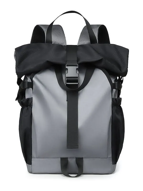Men's Waterproof Roll-Top Backpack - 16-Inch Laptop Bag