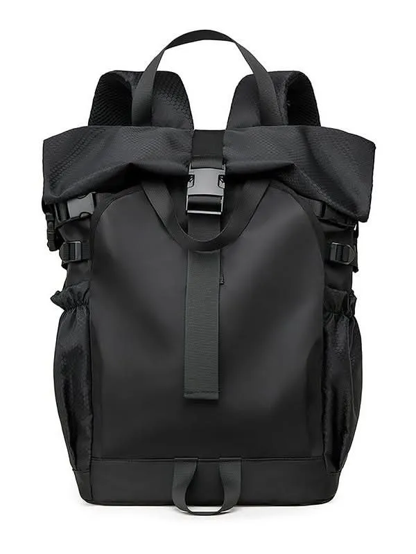 Men's Waterproof Roll-Top Backpack - 16-Inch Laptop Bag