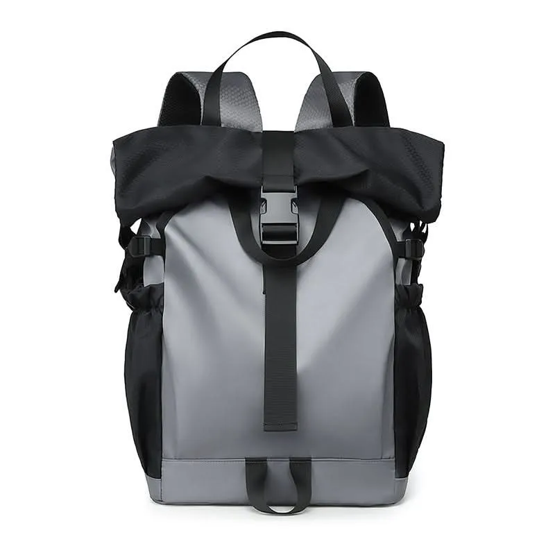 Men's Waterproof Roll-Top Backpack - 16-Inch Laptop Bag