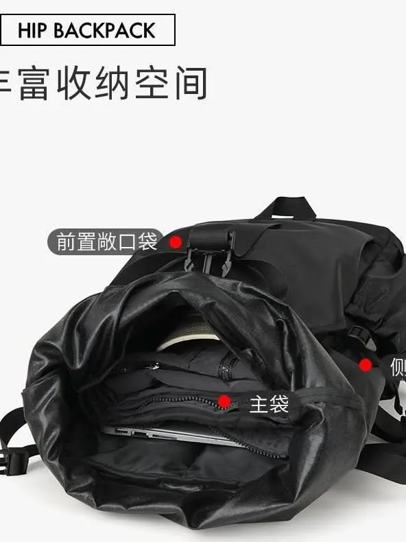 Men's Waterproof Roll-Top Backpack - 16-Inch Laptop Bag
