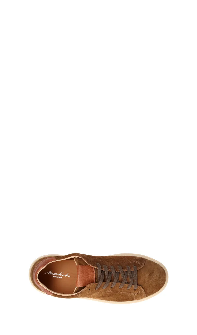MEZZETINTE Sneaker uomo marrone in suede