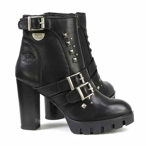 Milwaukee Leather MBL9456 Women's Premium Black Leather Fashion