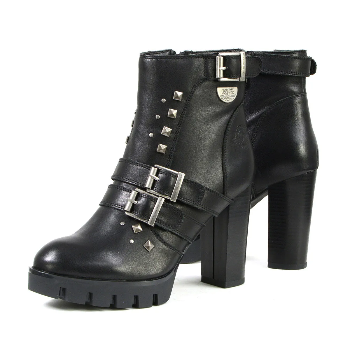 Milwaukee Leather MBL9456 Women's Premium Black Leather Fashion