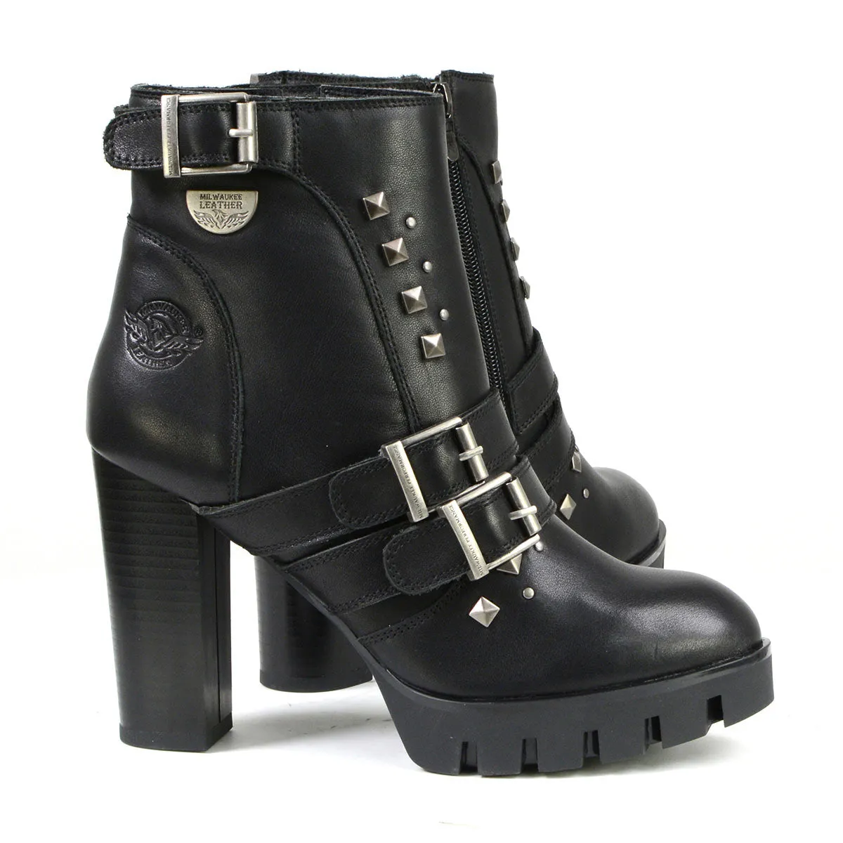 Milwaukee Leather MBL9456 Women's Premium Black Leather Fashion
