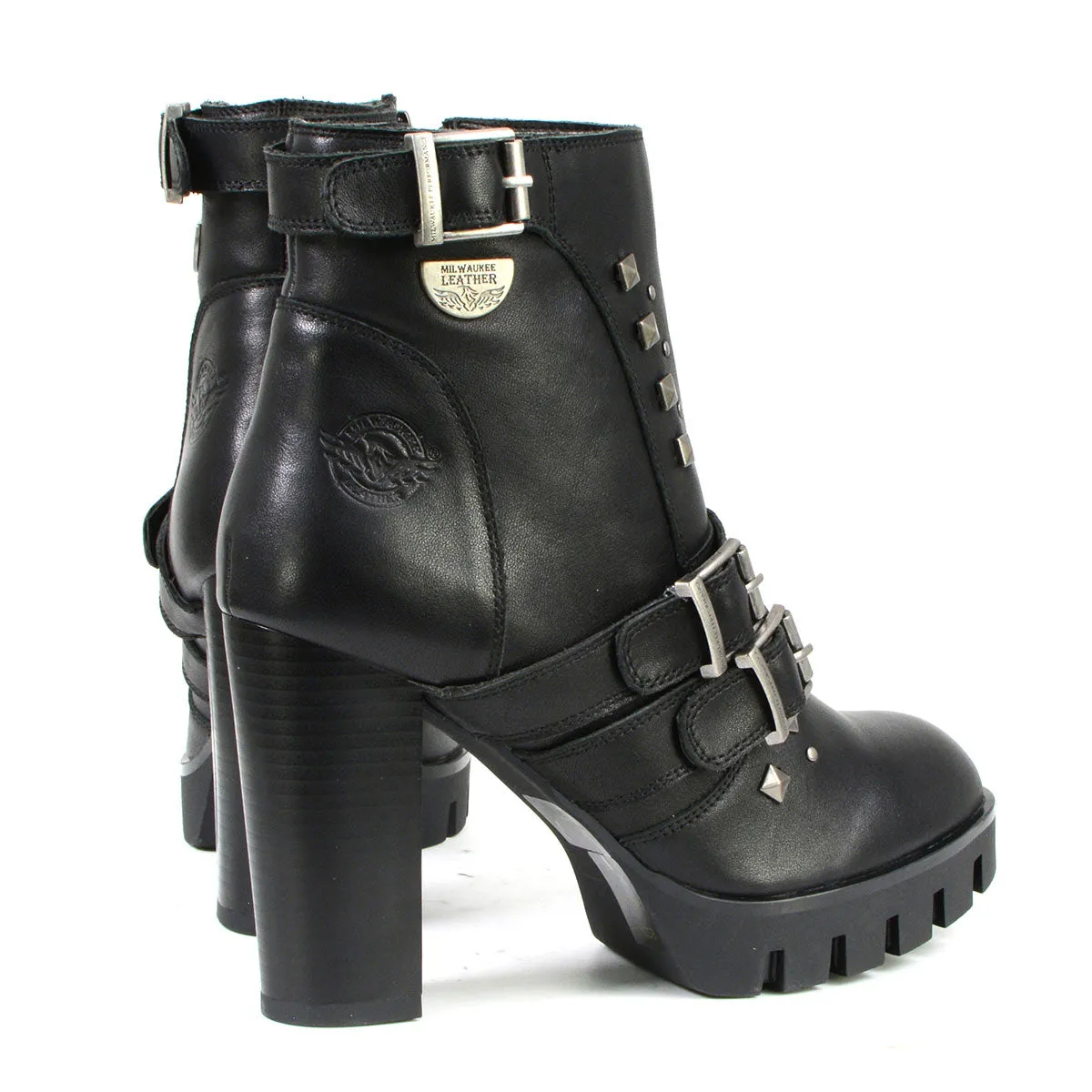Milwaukee Leather MBL9456 Women's Premium Black Leather Fashion