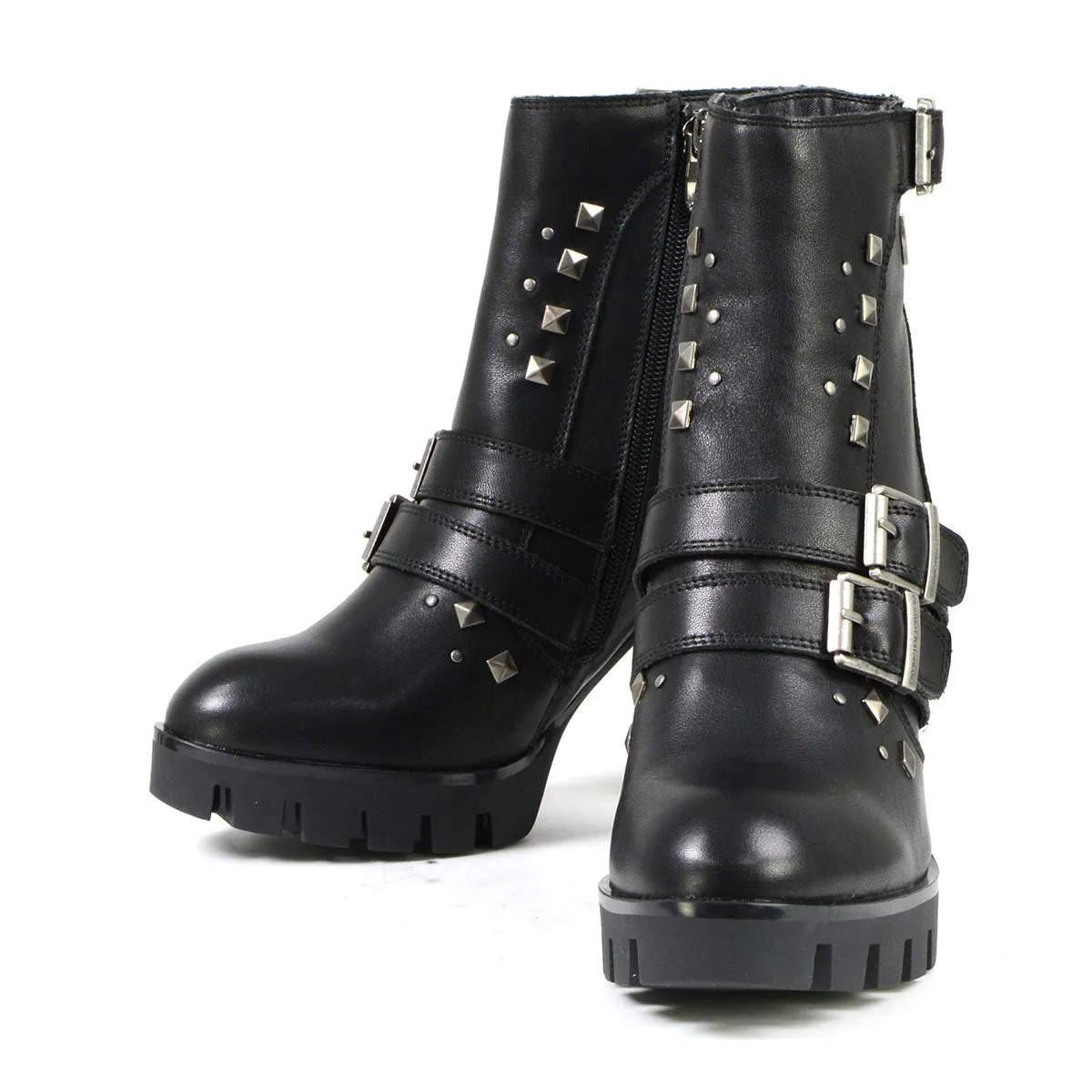 Milwaukee Leather MBL9456 Women's Premium Black Leather Fashion