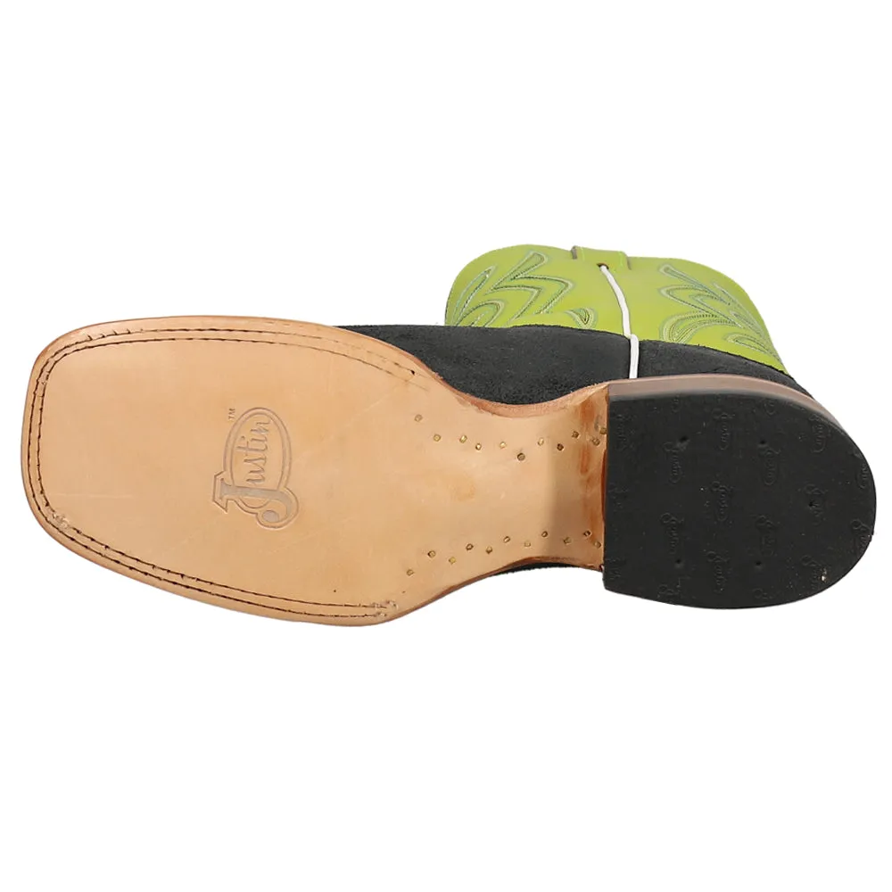 Minick Embroidered Square Toe Cowboy Boots