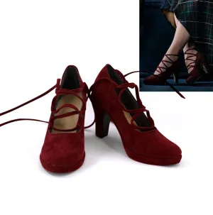 Movie Fantastic Beasts：The Crimes of Grindelwald Queenie Goldstein Cosplay Shoes Boots Custom Made for Adult Men and Women Halloween Carnival
