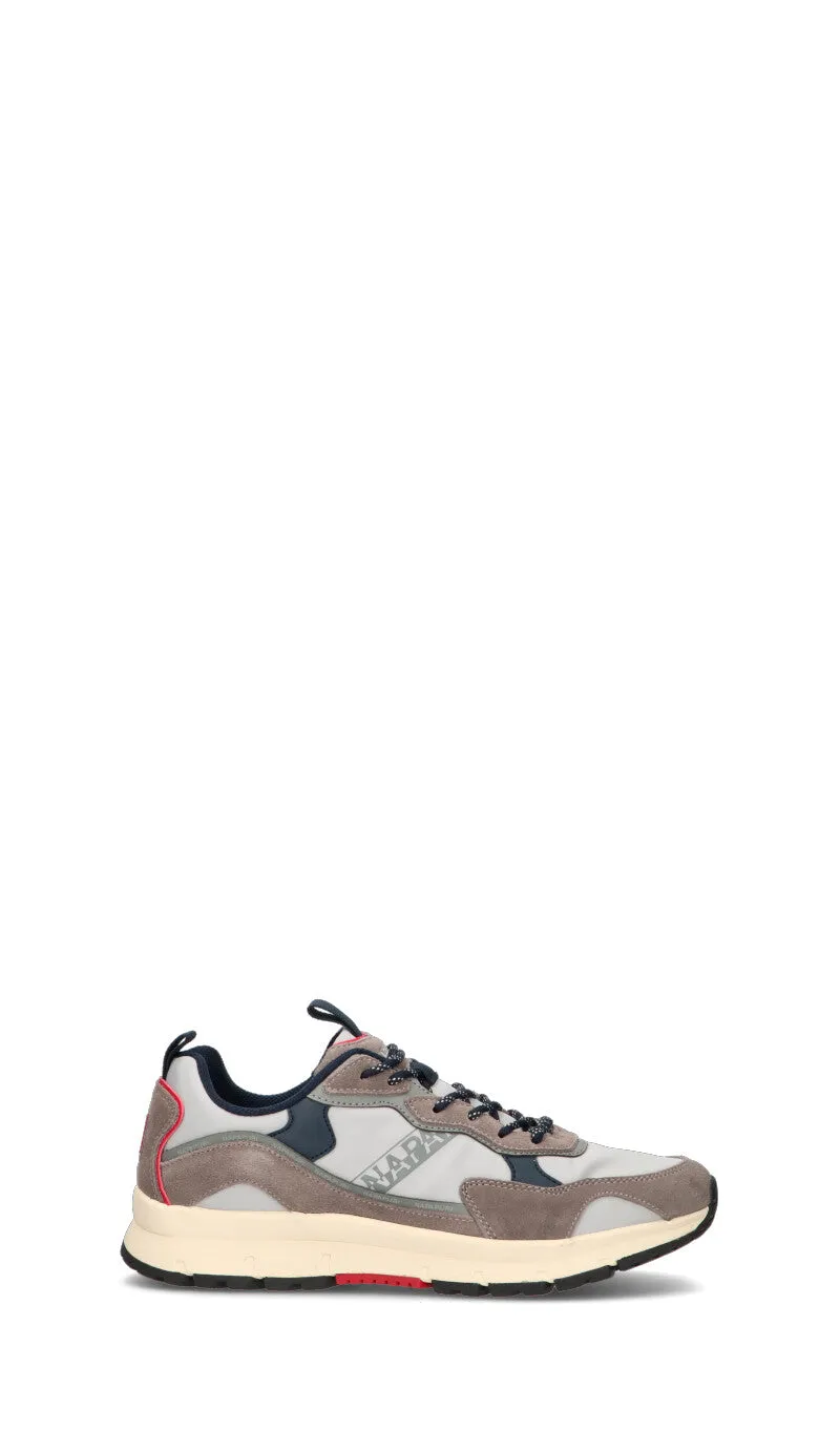 NAPAPIJIRI Sneaker uomo grigia in pelle