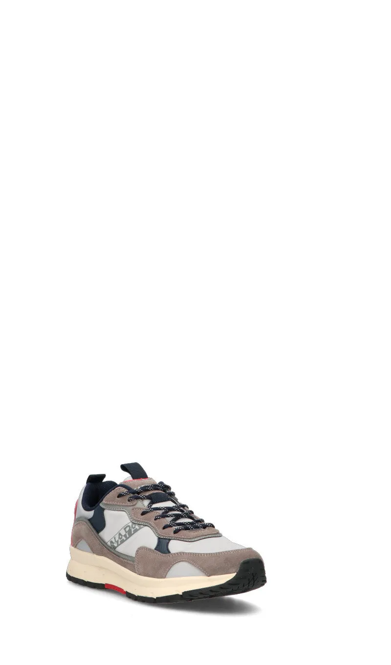 NAPAPIJIRI Sneaker uomo grigia in pelle