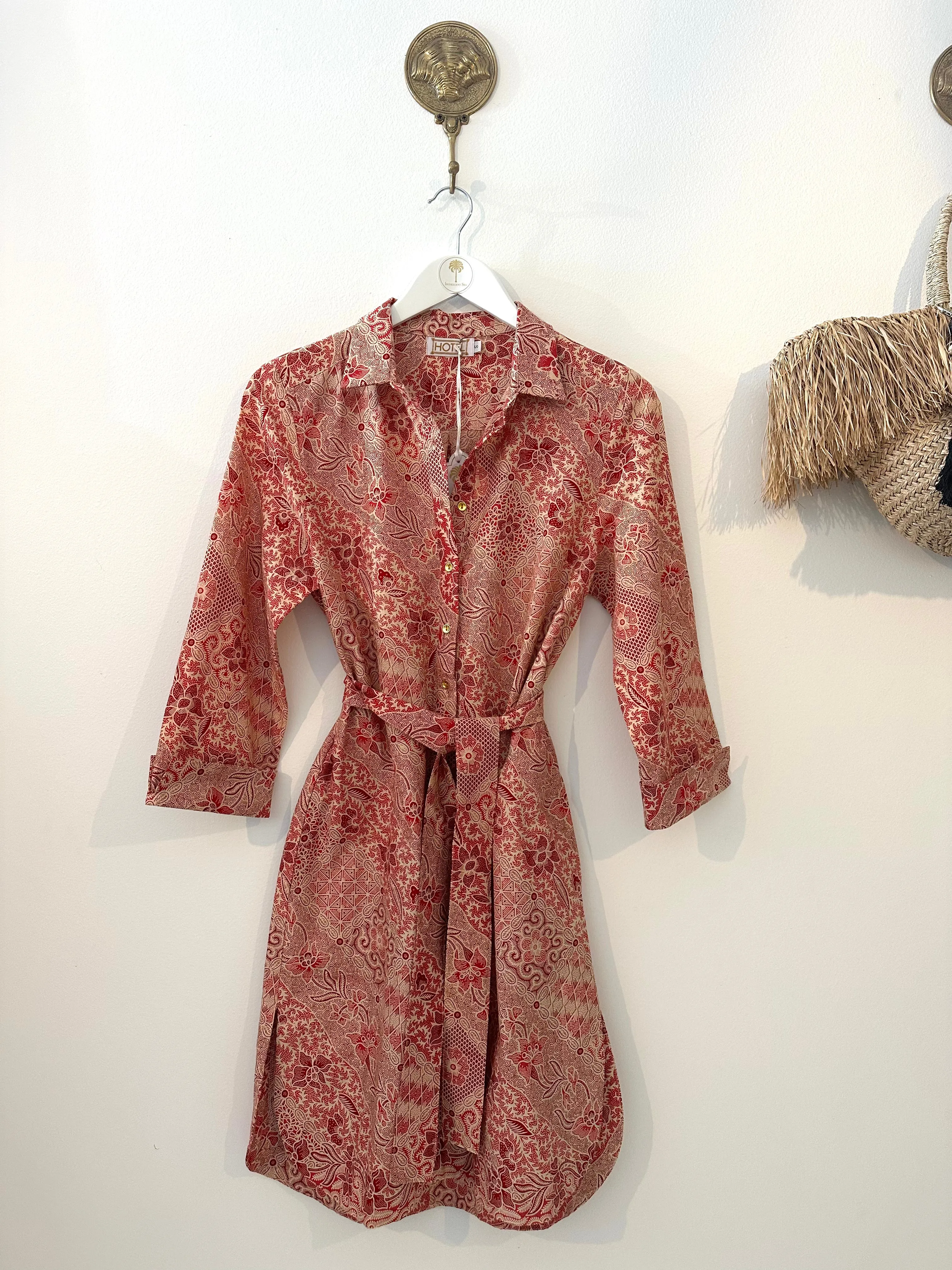 New Yorker Dress in pink batik