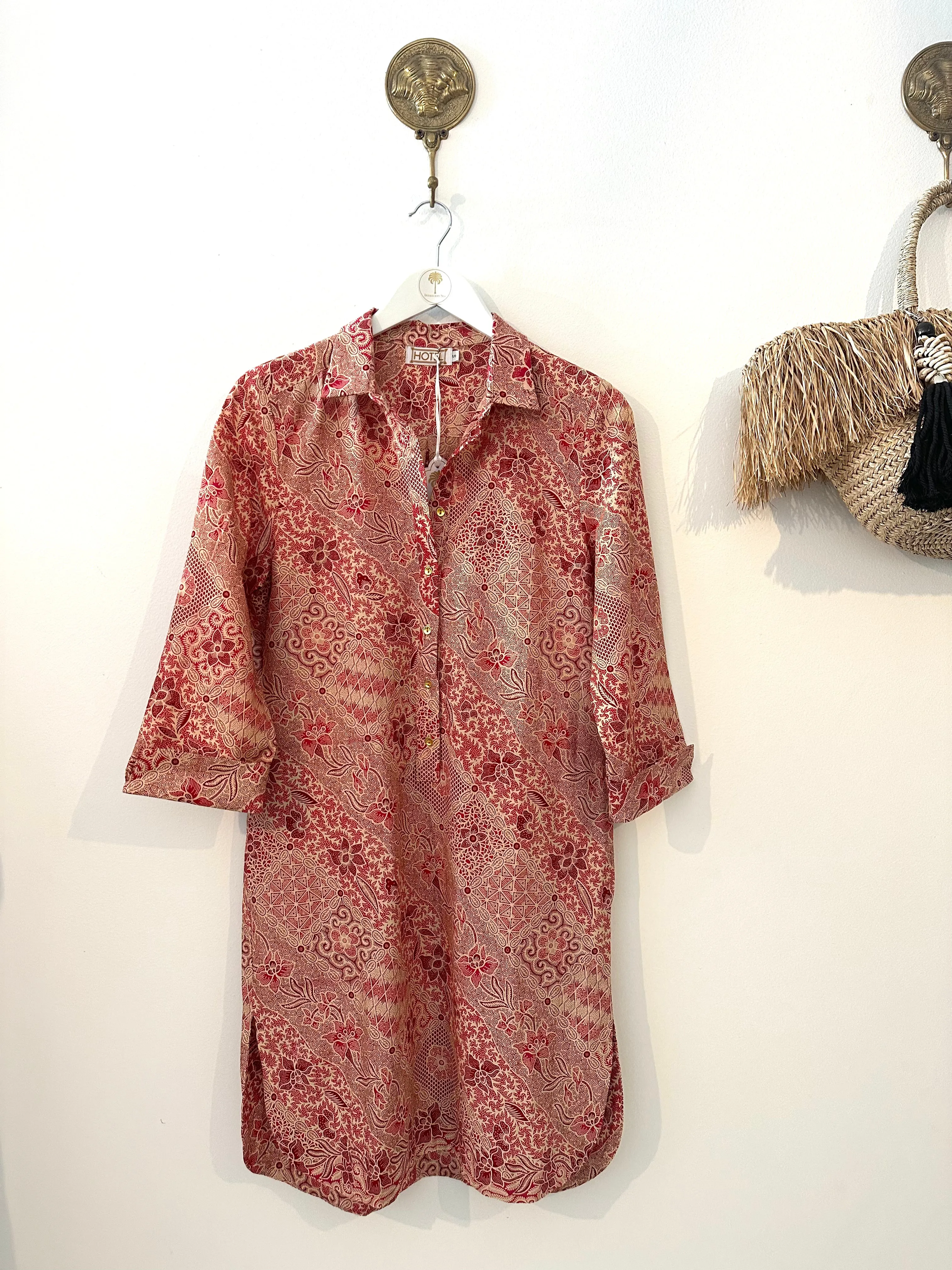 New Yorker Dress in pink batik