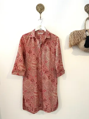 New Yorker Dress in pink batik