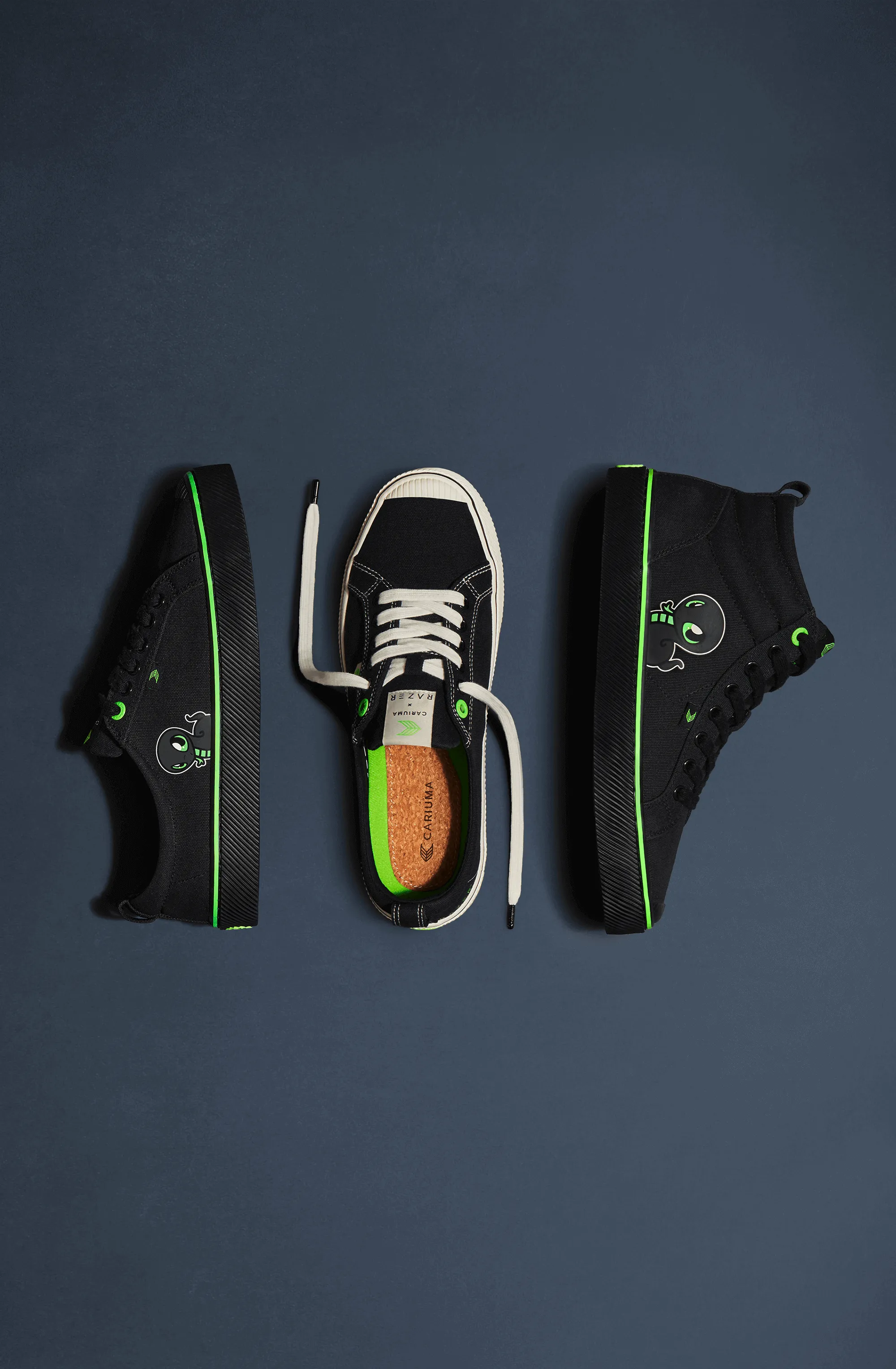 OCA High Razer All Black Canvas Sneaker Men