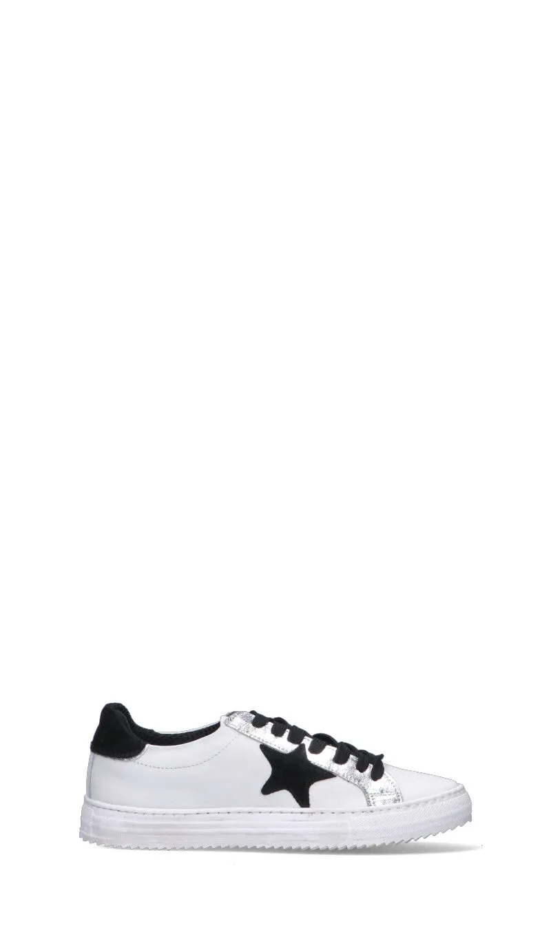 OTTANT8,6 Sneaker donna bianca/nera/argento in pelle