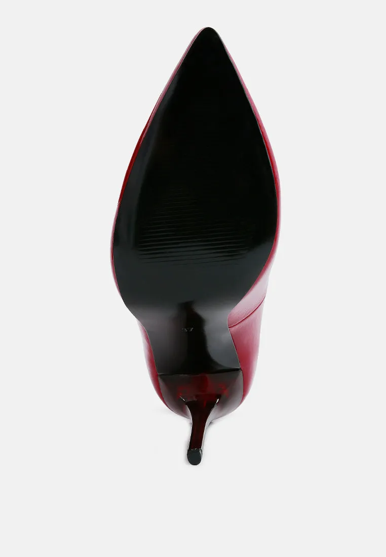 Personated Stiletto Heel Pumps by London Rag