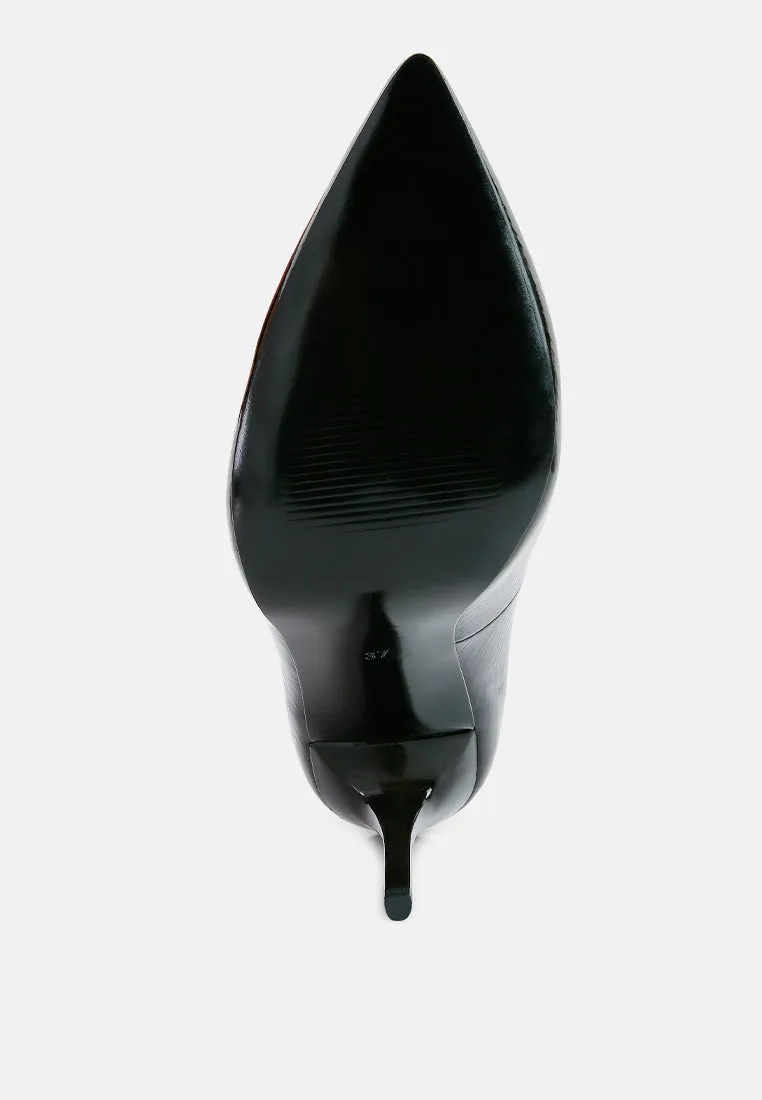 Personated Stiletto Heel Pumps by London Rag