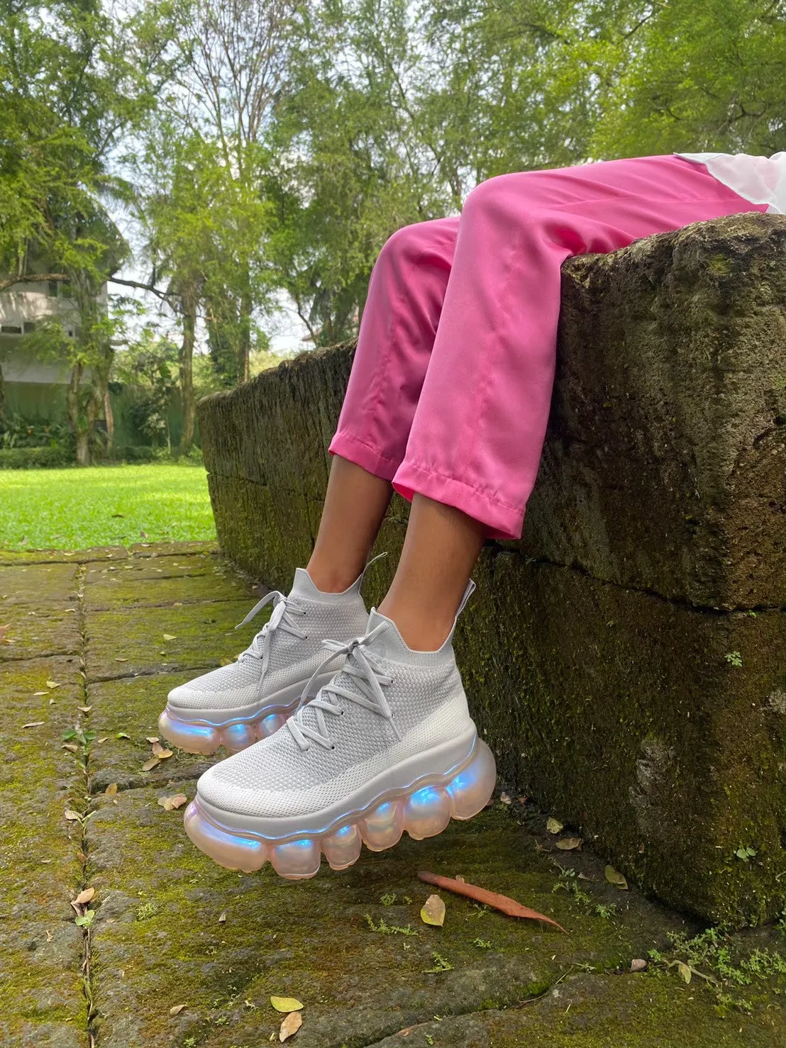 "Jewelry" High Shoes / AuroraPink Pinkgray