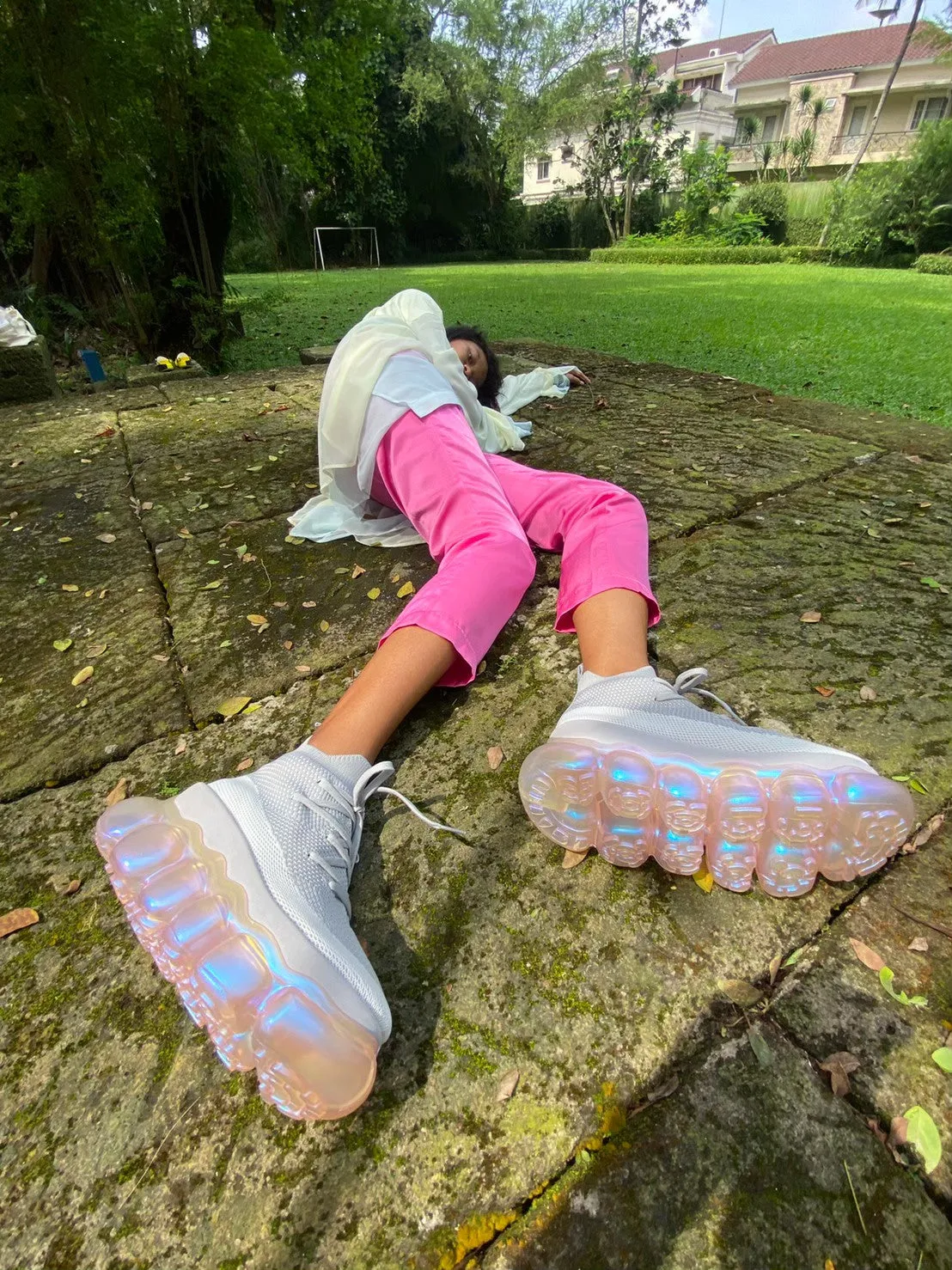 "Jewelry" High Shoes / AuroraPink Pinkgray