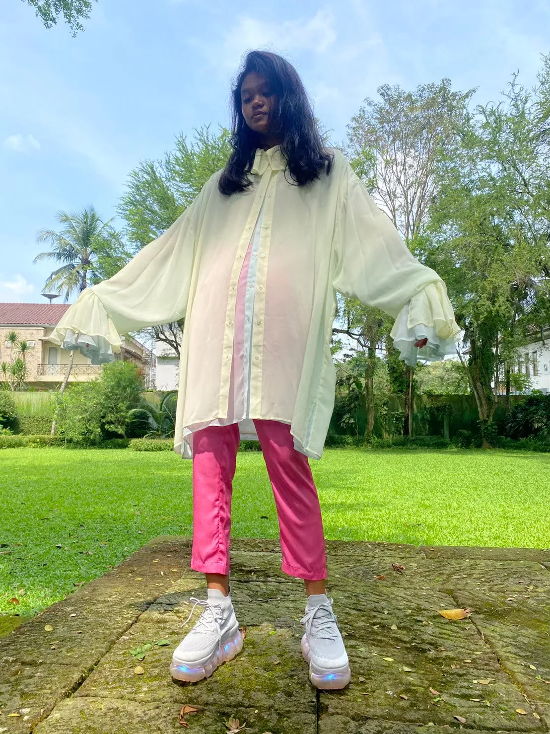 "Jewelry" High Shoes / AuroraPink Pinkgray