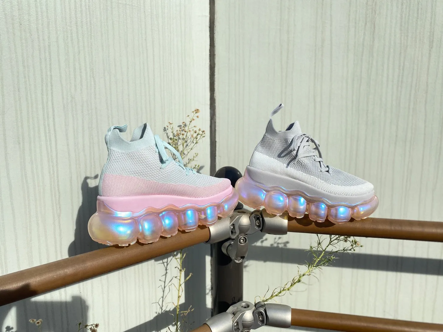 "Jewelry" High Shoes / AuroraPink Pinkgray