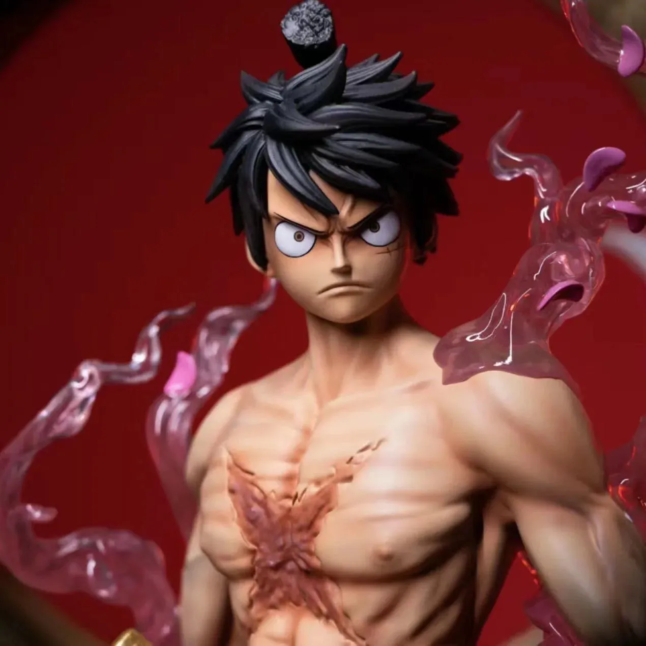 "One Piece Fudo King Luffy – King of Thieves & Kingdom of Pirates, Sakura Ghost Island Luffy Collectible Model, Limited Edition Figurine"
