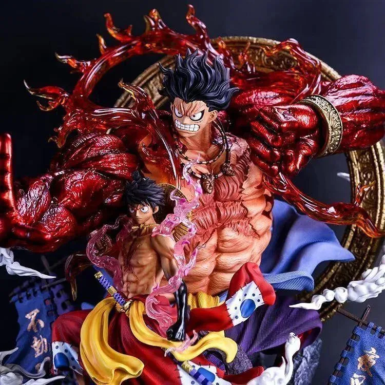 "One Piece Fudo King Luffy – King of Thieves & Kingdom of Pirates, Sakura Ghost Island Luffy Collectible Model, Limited Edition Figurine"