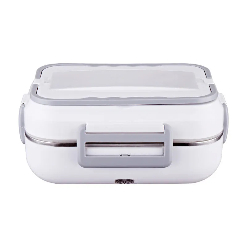 "Portable 1.5L Electric Lunch Box Set: Stainless Steel Cookware with Heater & Insulation Bag for Car and Truck Use"