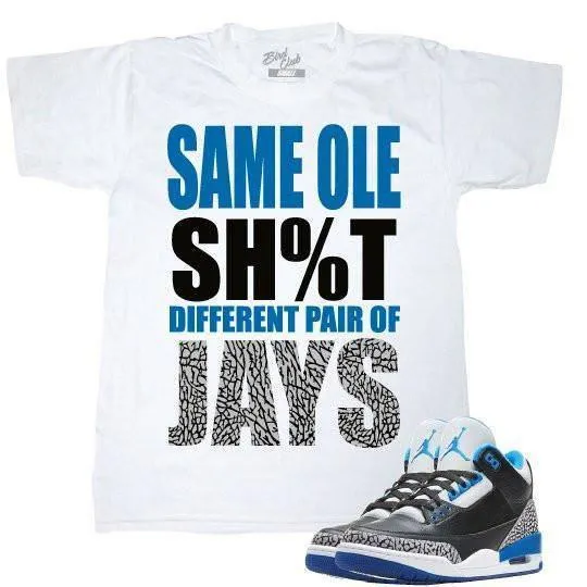 Retro 3 tee | Sport Blue