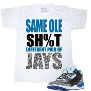 Retro 3 tee | Sport Blue