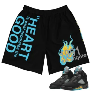 Retro 5 Aqua "First Love" Shorts