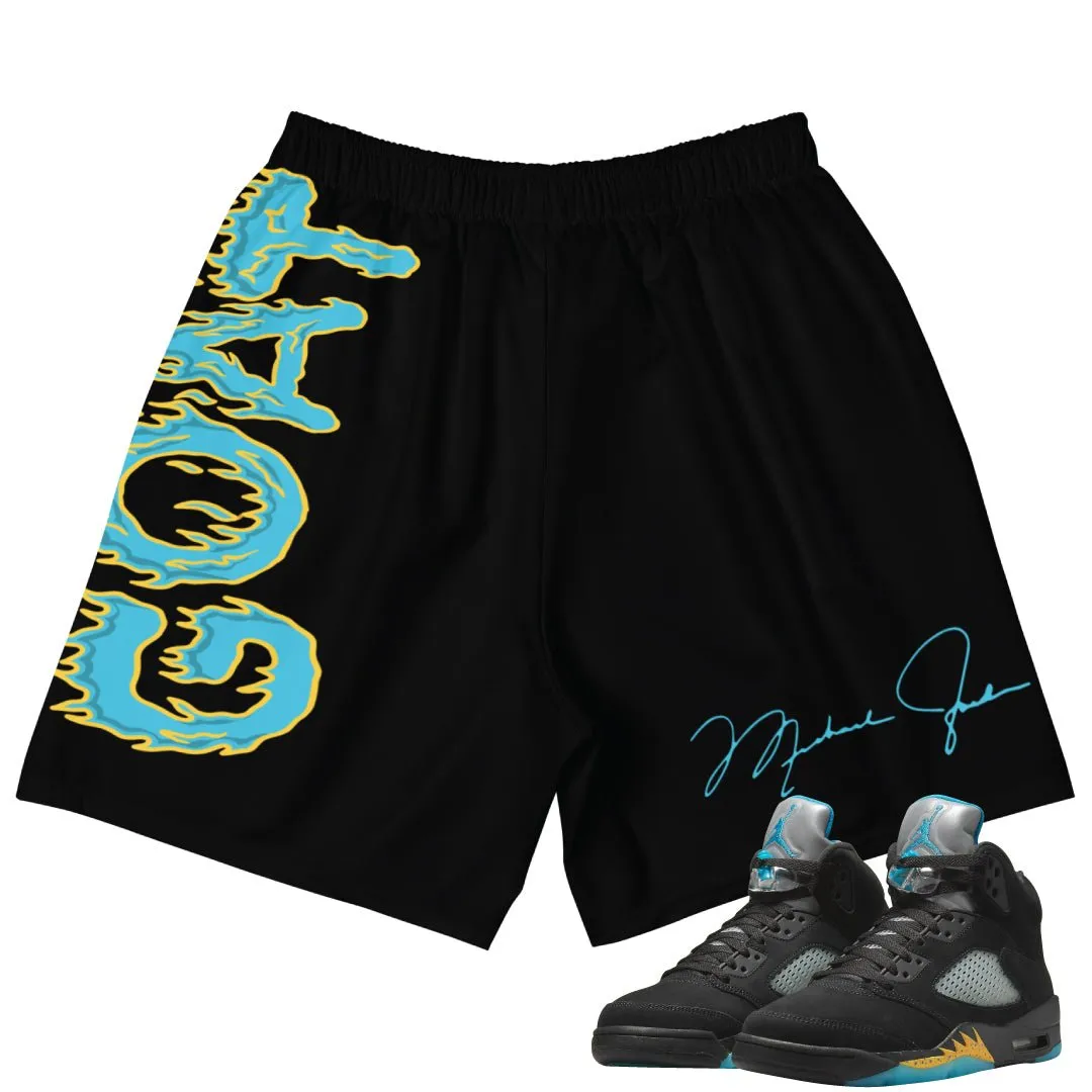 Retro 5 Aqua "First Love" Shorts