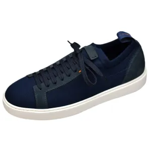 Santoni Daftest Knit Sneaker Blue
