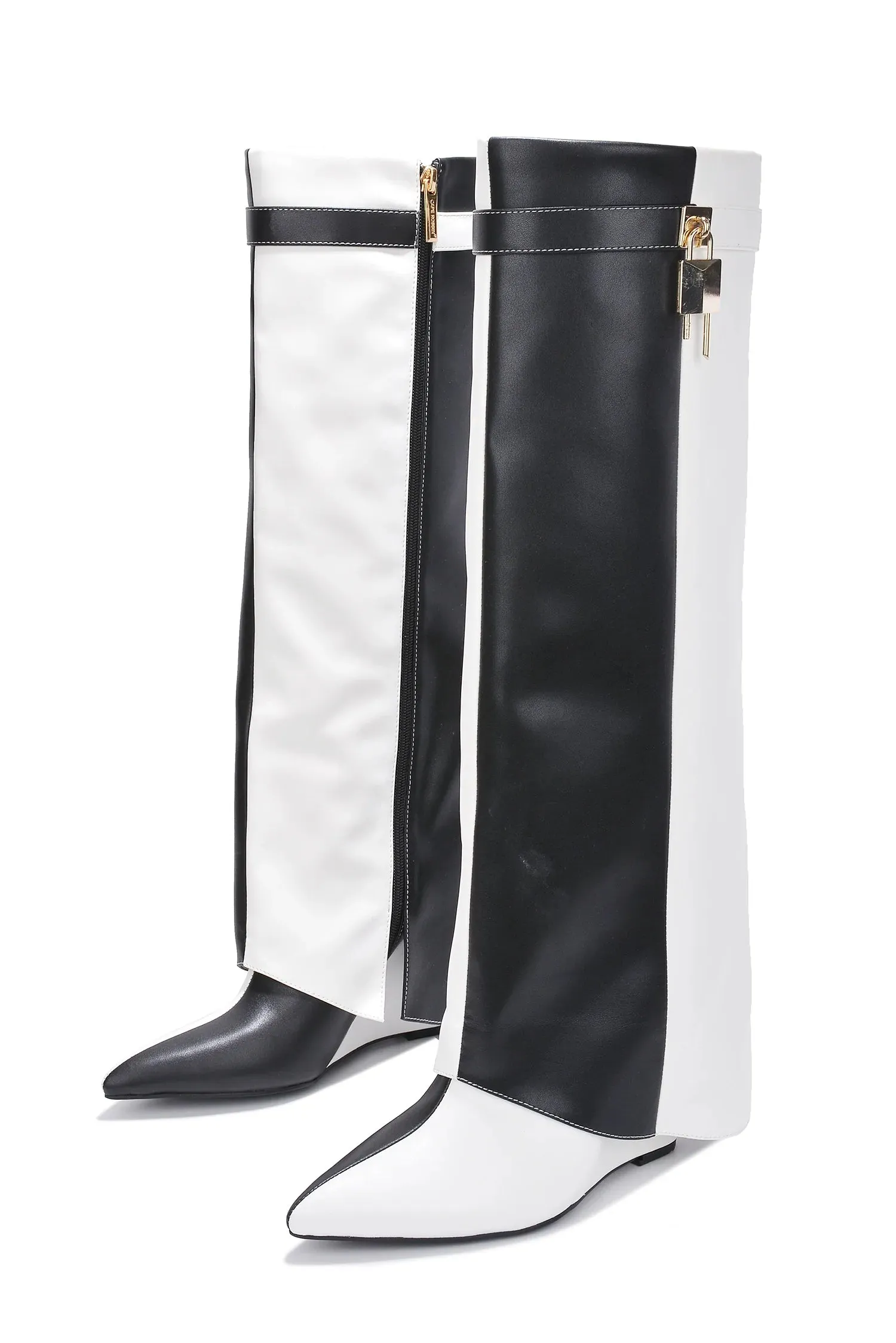 Shark Padlock Boots Valeri-5 Cape Robbin