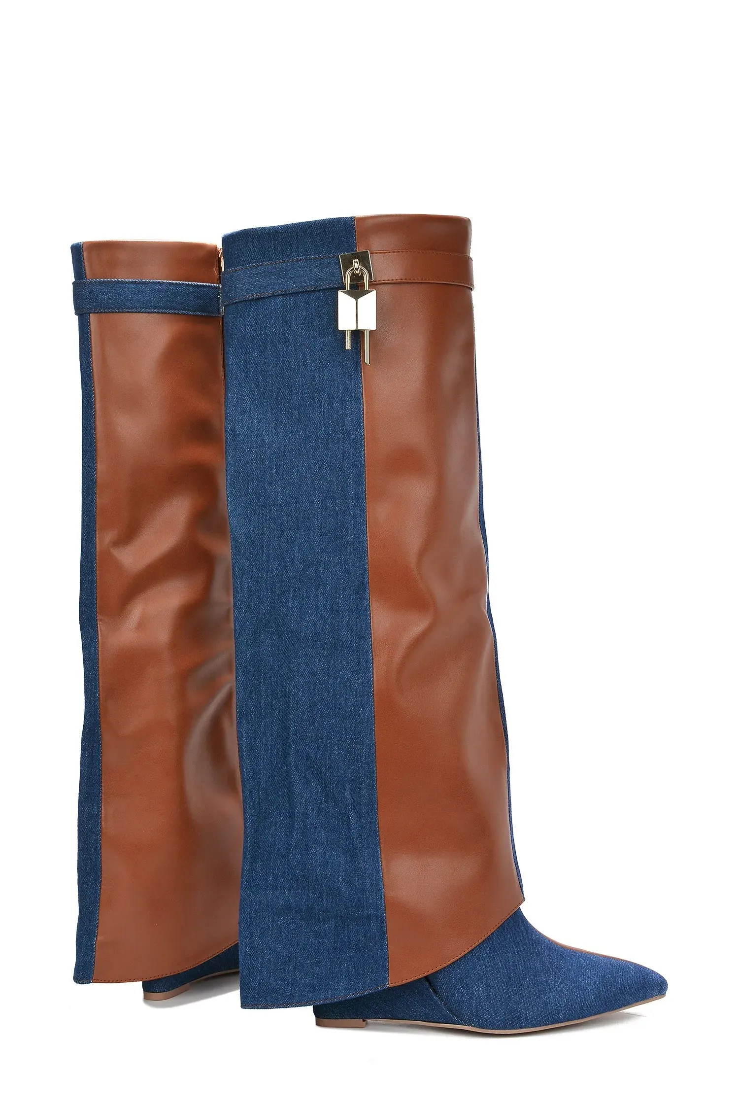 Shark Padlock Boots Valeri-5 Cape Robbin