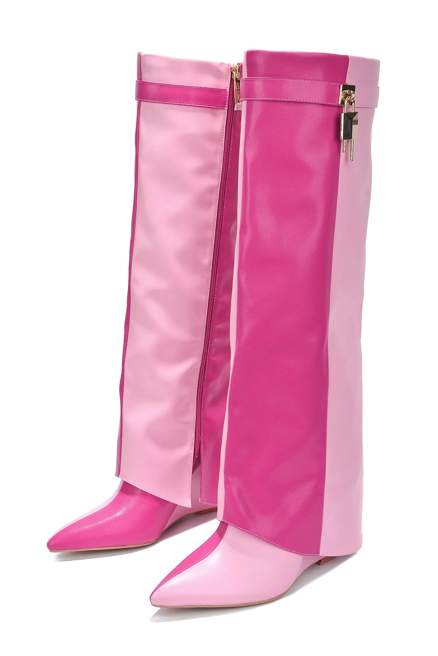 Shark Padlock Boots Valeri-5 Cape Robbin