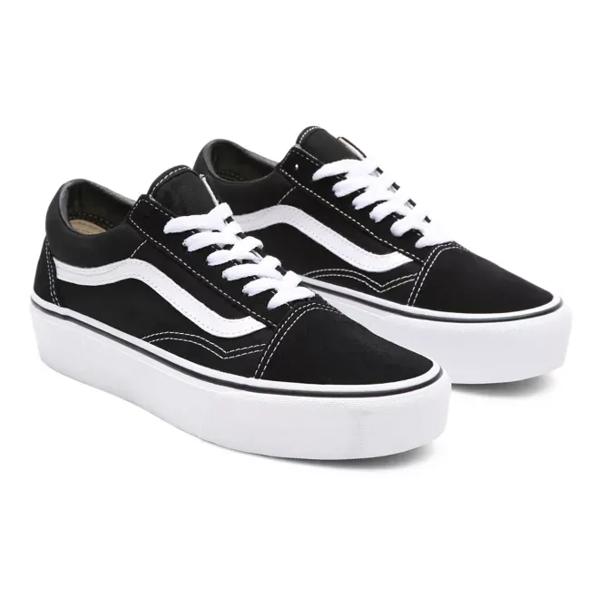 Sneaker Old Skool Platform Black Wht