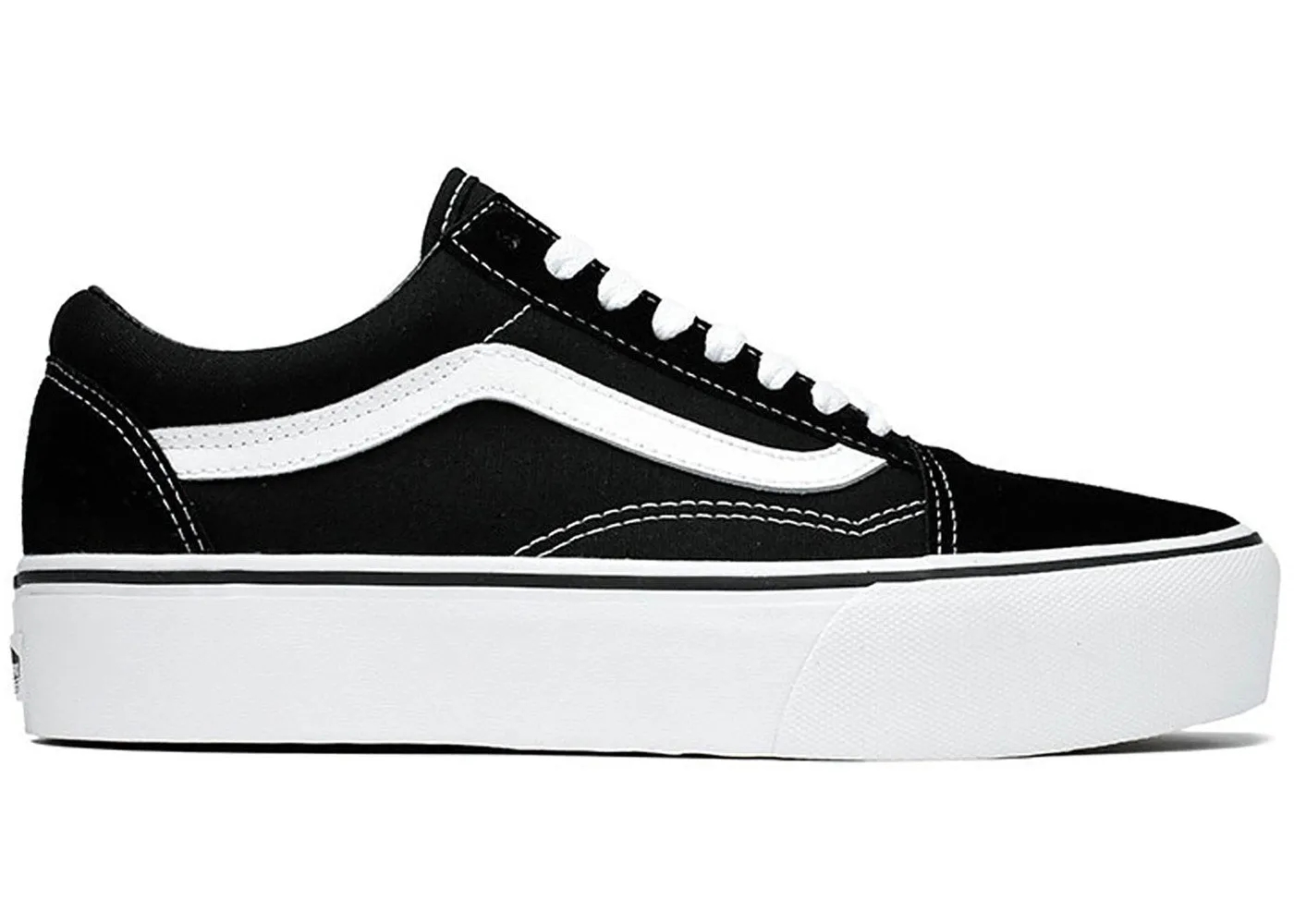 Sneaker Old Skool Platform Black Wht