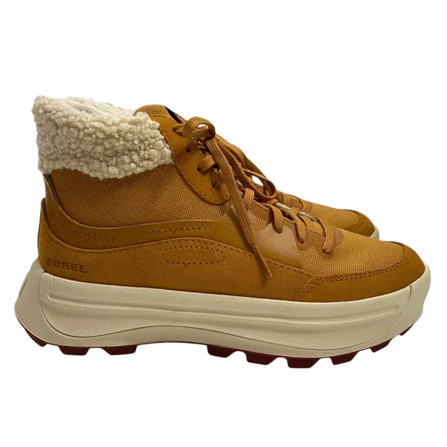 SOREL Size 7 Camel/Cream Hiking Shoe Laced NWOT SHOE