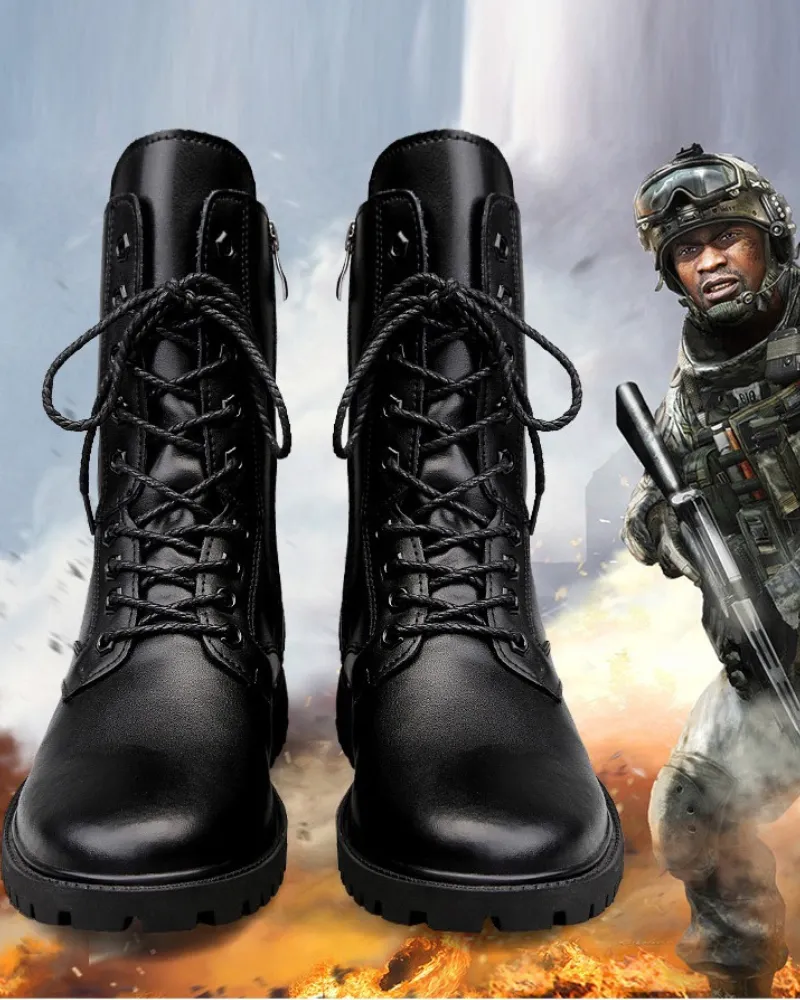 Techwear Tactical Leather Boots