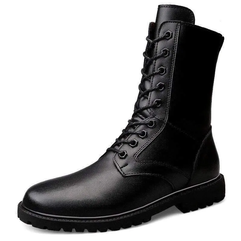 Techwear Tactical Leather Boots