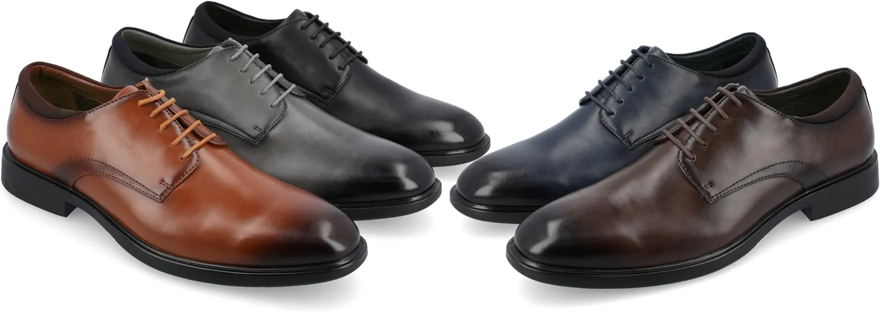 Vance Co. Men's Kimball Round Toe Oxford  Color Black Size 11.5W