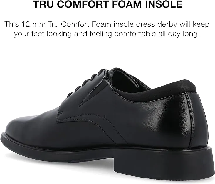 Vance Co. Men's Kimball Round Toe Oxford  Color Black Size 11.5W