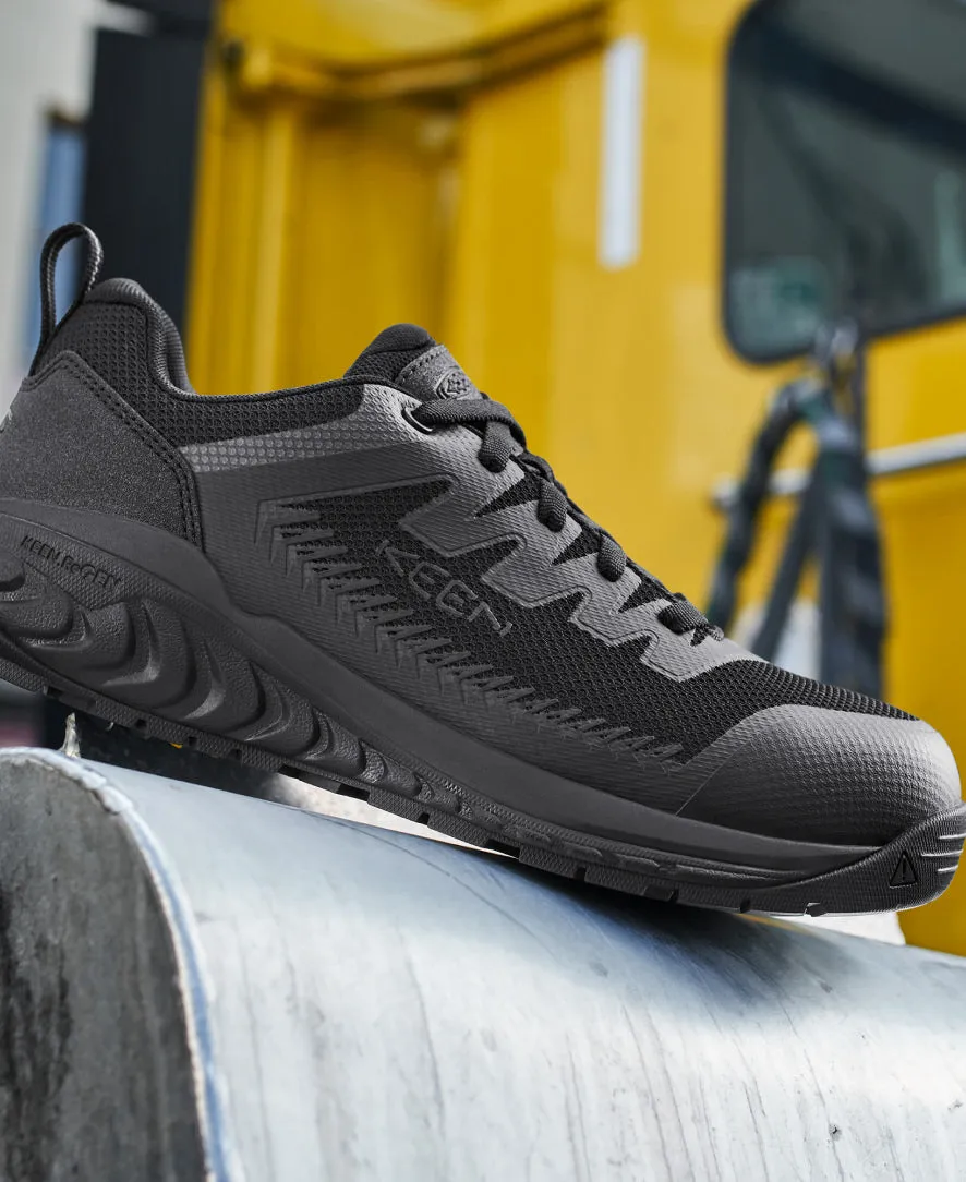Women's Arvada ESD Work Sneaker (Carbon Toe)  |  Black/Black