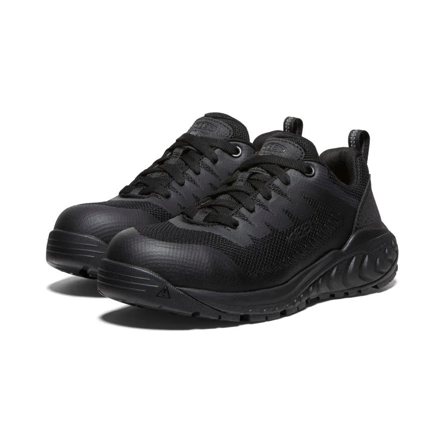 Women's Arvada ESD Work Sneaker (Carbon Toe)  |  Black/Black