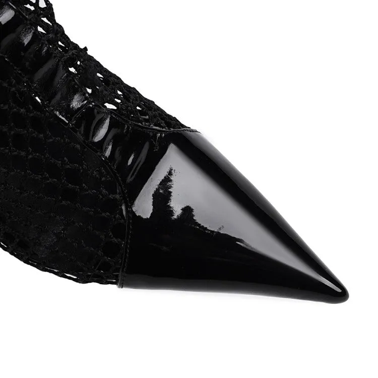 Women's Pointed Toe High Heel Knee High Boots