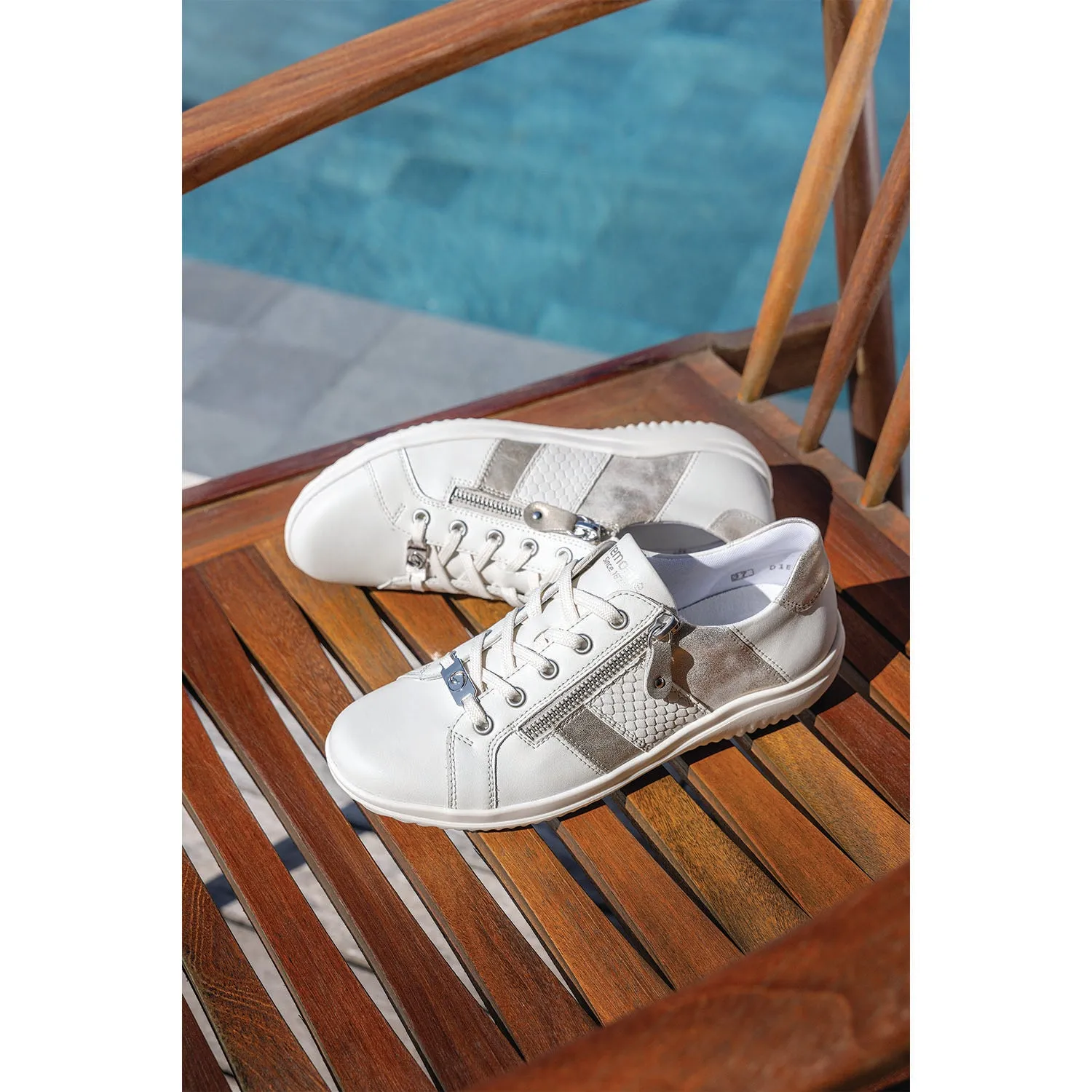 Women's Remonte D1E00-80 Louann 00 Snow/Perle/Offwhite/Musche